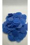 Translucent Veined Glittery 20 mm Pulsan 1St Quality Pearlescent Guipure Jewelry Fabric Bandana Mesh Beanie Bag Decoration Sequin Plastic Sequin Beads -20 Grams -Color: Blue - 2