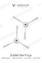 Roborock Q7 Max / Q7 Max Plus Compatible 3-Blade 2-Piece Side Brush White |   High Quality - 8