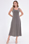 Sleeveless Skirt Bell Model Pique Modal Dress - 2