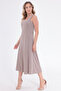 Sleeveless Skirt Bell Model Pique Modal Dress - 4