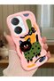 Vivo Y27 Compatible Case Camera Protector Pink Silicone Couple Phone Case Cat Pattern
