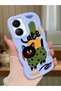 Vivo Y56 Compatible Case Camera Protector Blue Silicone Couple Phone Case Cat Pattern