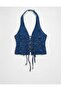 AE Denim Bow-Front Vest - 5