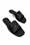 Women's Black Flat Sole Daily Slippers Panita - 2