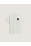 Tricou Blotched Circle Alb