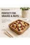 Acacia Wood Square Serving Bowl 15 × 15 × 4 cm for Hummus, Nuts, Dried Fruit, Vegetables, Snacks and Appetisers, - 5