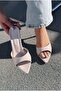 Dilla Women's Heeled Slippers Pointed Toe Casual Slippers 8.5 cm - 3