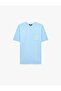 Cotton Regular Fit Embroidered Pocket Detailed Crew Neck Short Sleeve T-Shirt