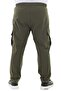 Men's Large Size Cargo Pocket Lycra Parachute Fabric Pants/Sweatpants Green - 3