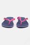Kids Girl Slip On Brand Logo Flip Flop, Blue - 2