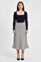 Women Crochet Midi Skirt, Multicolor - 2