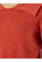 Orange Long Sleeve Knit Top - 4