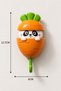 1 Piece of Cute Carrot Design Automatic Opening Adhesive Wall Hanger with Smart Mechanism - 3