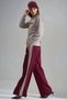 Soft Touch Modal Fabric Hooded Embroidered Long Wide Leg Two-Piece Set - 2