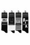 Bjk Licensed Fan Socks Unisex 4-Piece Adult Socks 1903 Kartal Bjk Socks Black and White Daily Socks Sports Socks Bjk Gift Socks Kartal Totem Socks Bj23049 - 2