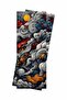 Colorful Clouds Printed Car Door Post Covering Foil Sticker Set of 2 (Right & Left) - 3