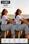 2Pcs Women's Aura Series Tracksuit Bottom Double Pack Comfortable Fit Pocketed Sports Bottom Two Yarns Polyviscon - 5