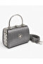 Women's Silvery Metal Handle Box Evening Dress Hand and Shoulder Bag - 4