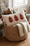 Botanical Embroidered Tassel Cushion Cover 35X55 cm - 8