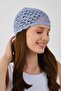 Sequin Detailed Summer Knitted Beanie Y8255 Blue - 4