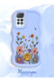 Redmi Note 11 Pro 5g Compatible Case Camera Protector Blue Silicone Couple Phone Case Floral Pattern - 2