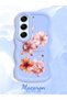 Tecno Camon 40 Pro 5g Compatible Case Camera Protector Blue Silicone Couple Phone Case Floral Pattern - 2