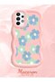 Samsung Galaxy A73 Compatible Case Camera Protector Pink Silicone Couple Phone Case Floral Pattern - 2