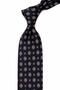 Black Motif Patterned Italian Silk Tie İk2488 - 2