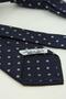 Dark Navy Blue Polka Dot Pattern Italian Silk Tie Ik2516 - 6