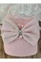 Knitwear Beautiful Knitted Double Layer Lace Baby Swaddle Blanket Hospital Release Newborn Swaddle Set Pink - 6