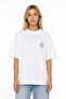 Unisex Women's Men's La Dolce Vita Logo Front Printed Oversized Thick Fabric Relaxed Fit T-Shirt