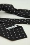 Black Polka Dot Pattern Italian Silk Tie Ik2513 - 6
