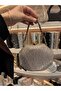 Gold Color Women's Chain Strap Evening Dress Bag (Width 20 Length 14 cm) - 4