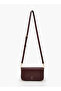 Woven Textured Crossbody Bag with Button Closure - 2