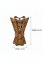 Brown Ceramic Incense Burner Carved Lattice Design - 20×12 cm - 3