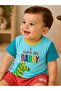 Baby Boy 100% Cotton Safari Zebra Printed Shorts with Pockets, Top and Bottom Two-Piece Summer Set - 7