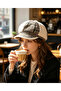 French Style Beret Hat Pied De Poule Autumn Winter Hat 3 Colors - 2