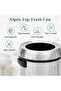 65 L Stainless Steel Trash Can, Fingerprint-Proof Flip Top Garbage Bin - 6