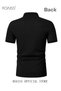 Men's Polo Shirt Solid Color Short Sleeve Lapel T Shirt Casual Fit Summer Fashion Essential - 4