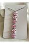 Pink Lotus 316L Steel Y Women's Necklace