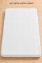 Double Elastic Bed Sheet 160 X 200 cm White with Flexible Edges - 3
