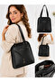 1206 Black Juniper Leather Backpack and Shoulder Bag