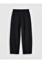 Black Soft Touch Women's Sweatpants with Elastic Waistband - 6