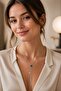 Figured Anti-Tarnish Steel Adjustable Chain Luxury Necklace