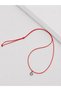 Red String Unisex Choker Necklace with Moon and Star Figures - 2