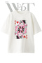 Queen Hearts Sunglasses Design Printed Unisex White Oversize T-Shirt