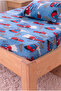 Car Patterned Single Elastic Sheet Set |   100X200 Elastic Sheet + Pillowcase |   Cotton Soft Texture - 2