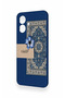 Tecno Spark Go 2 Compatible Blue Ethnic Carpet Pattern Silicone Case - 4