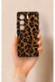 Tecno Camon 40 4g Compatible Dark Leopard Leather Pattern Silicone Case