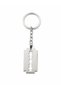 316L Stainless Steel Razor Blade Design Keychain – Unisex Stylish Metal Keychain - 3